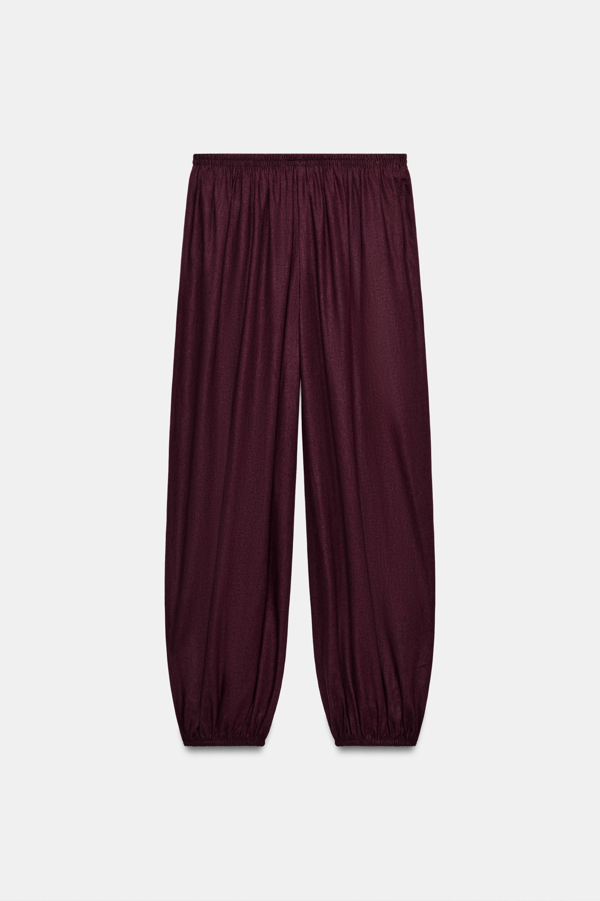 KETEN ŞALVAR PANTOLON - Görsel 6