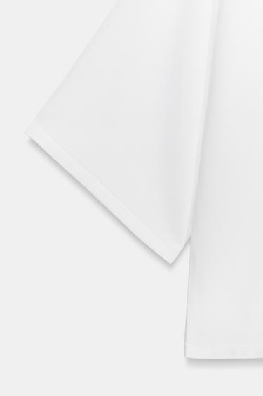 FLUID V-NECK KNIT JUMPER - White by Zara - Image 6