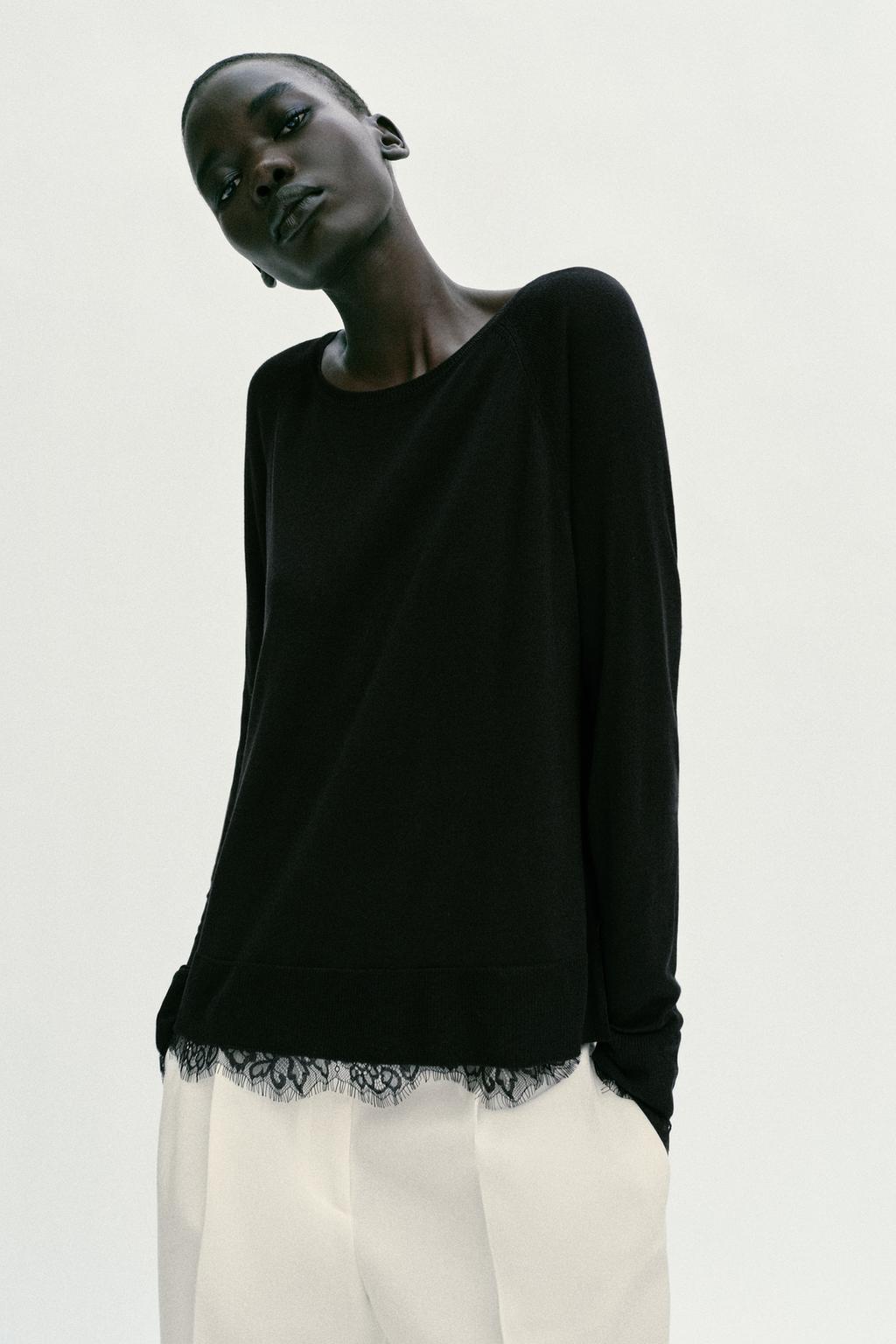 LACE KNIT JUMPER