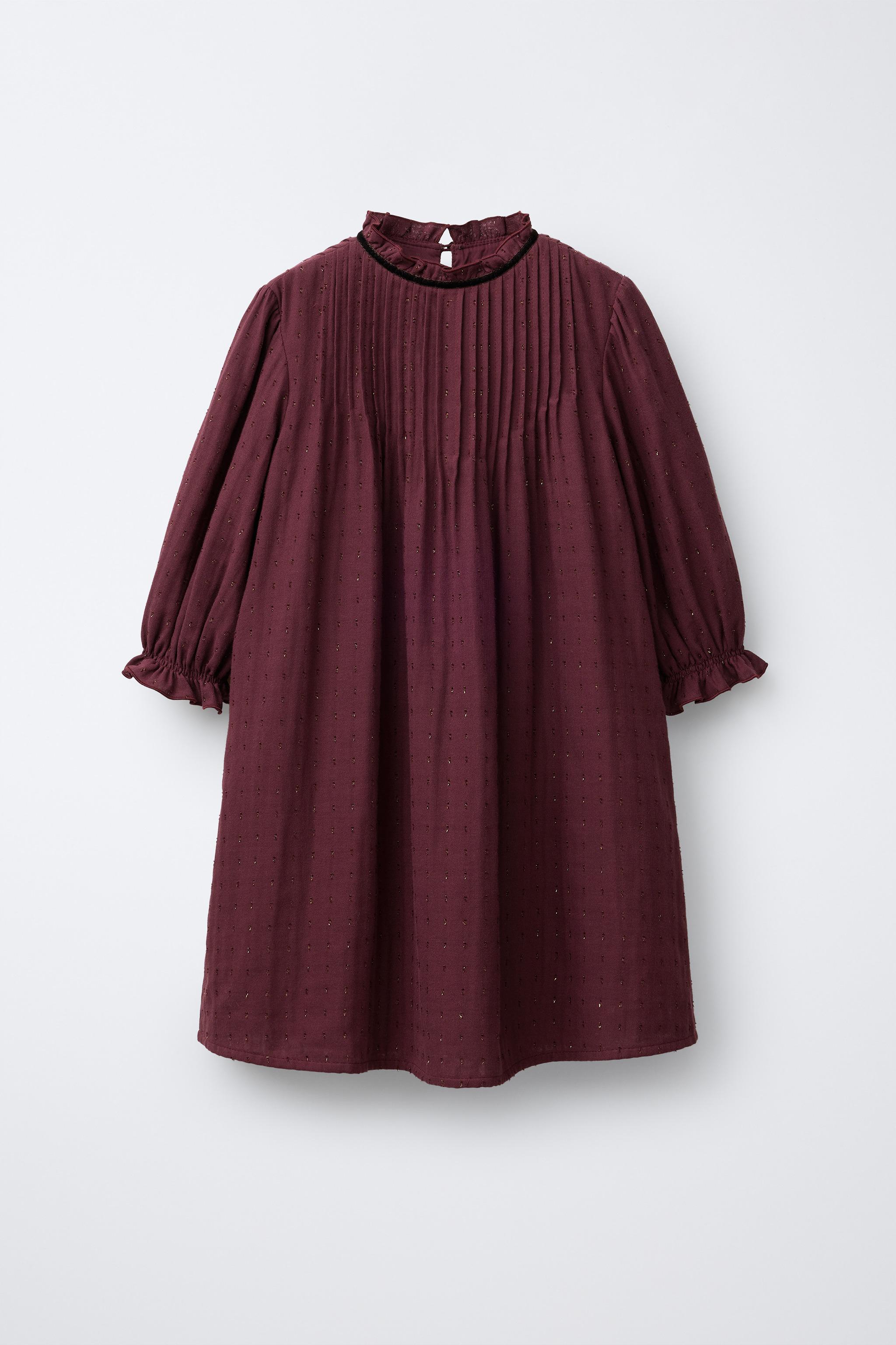 SHINY DOTTED MESH DRESS