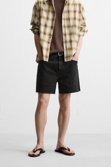 MINI DENIM SHORTS - Black by Zara