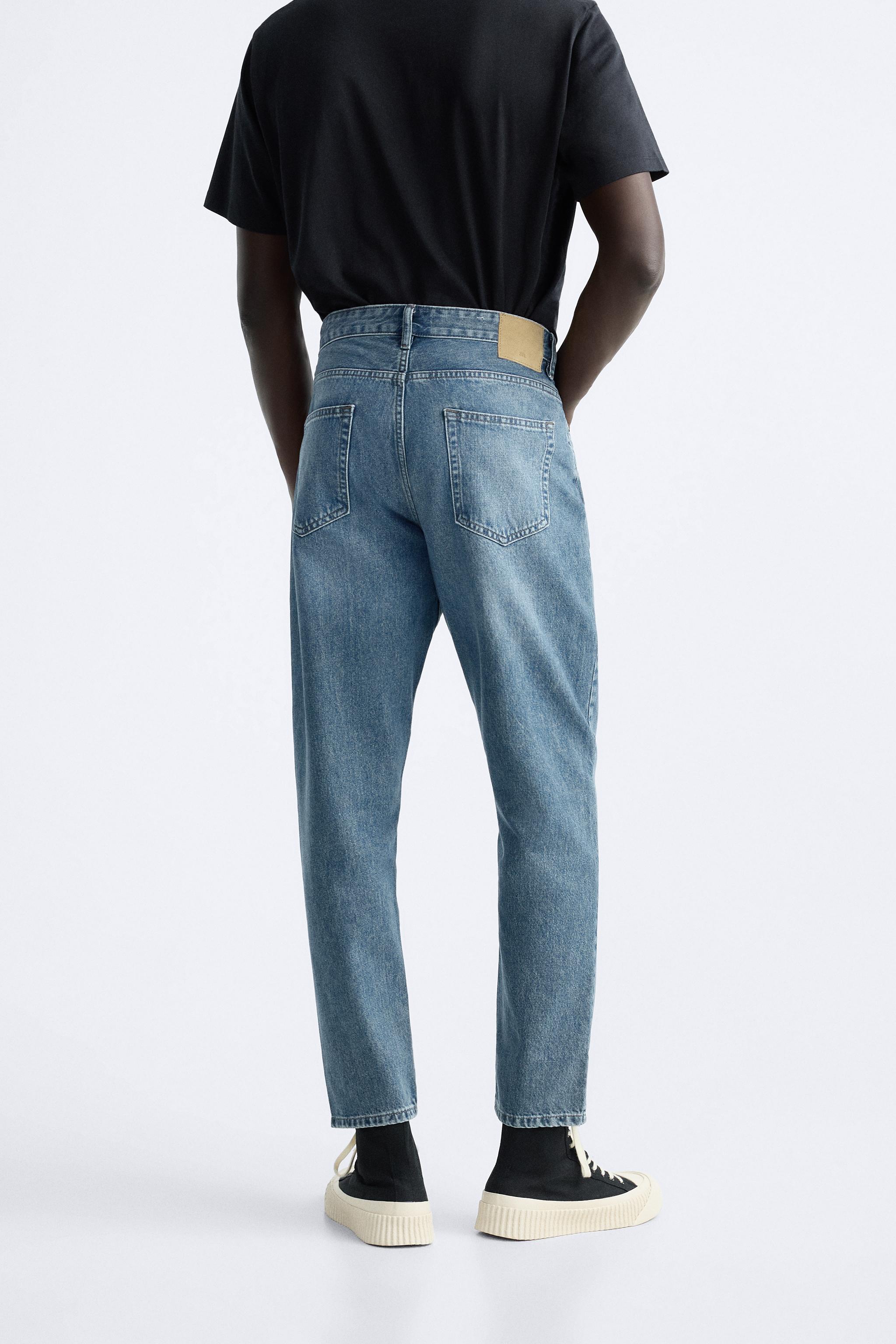 Zara men's denim pants new arrivals
