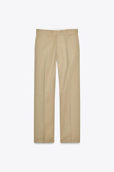 بنطلون مستقيم ZW COLLECTION - مِحْمر الخاص بـ Zara