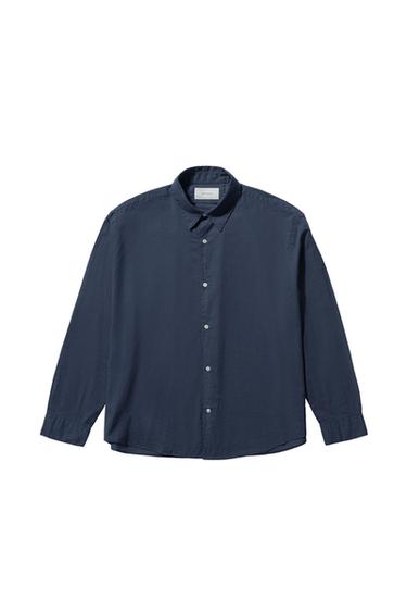 COTTON VOILE SHIRT - Indigo by Zara