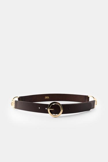 CONTRAST CHAIN BELT - Brown by Zara - Image 0