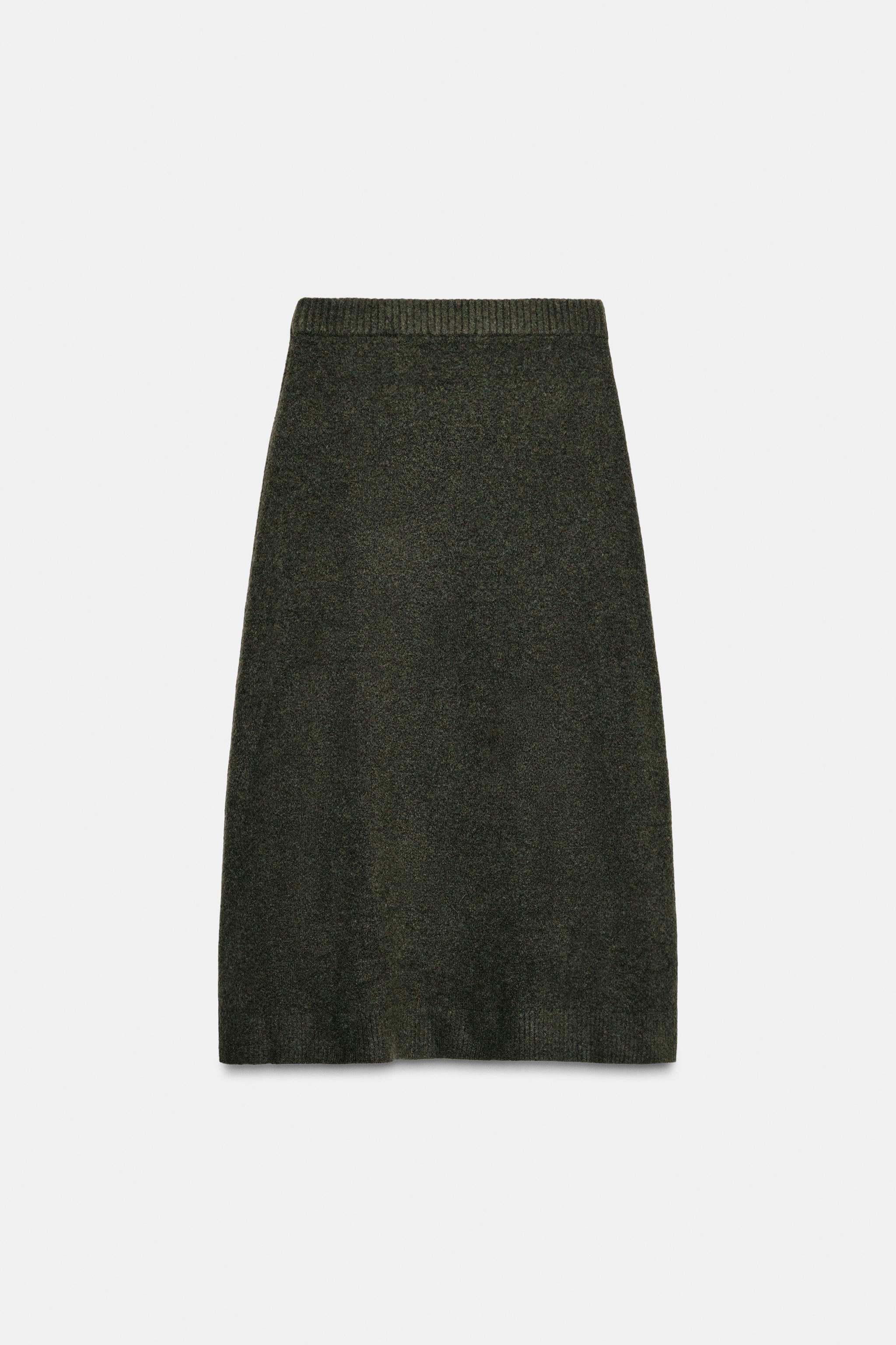 SOFT-TOUCH KNIT MIDI SKIRT