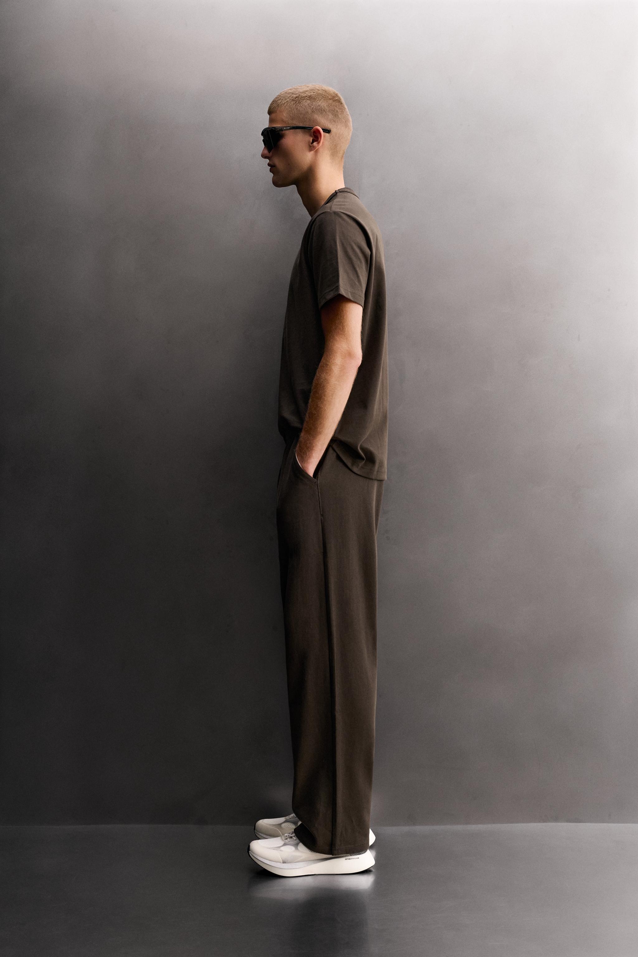 Мужские футболки Zara RELAXED FIT HEAVYWEIGHT T-SHIRT — фото 4