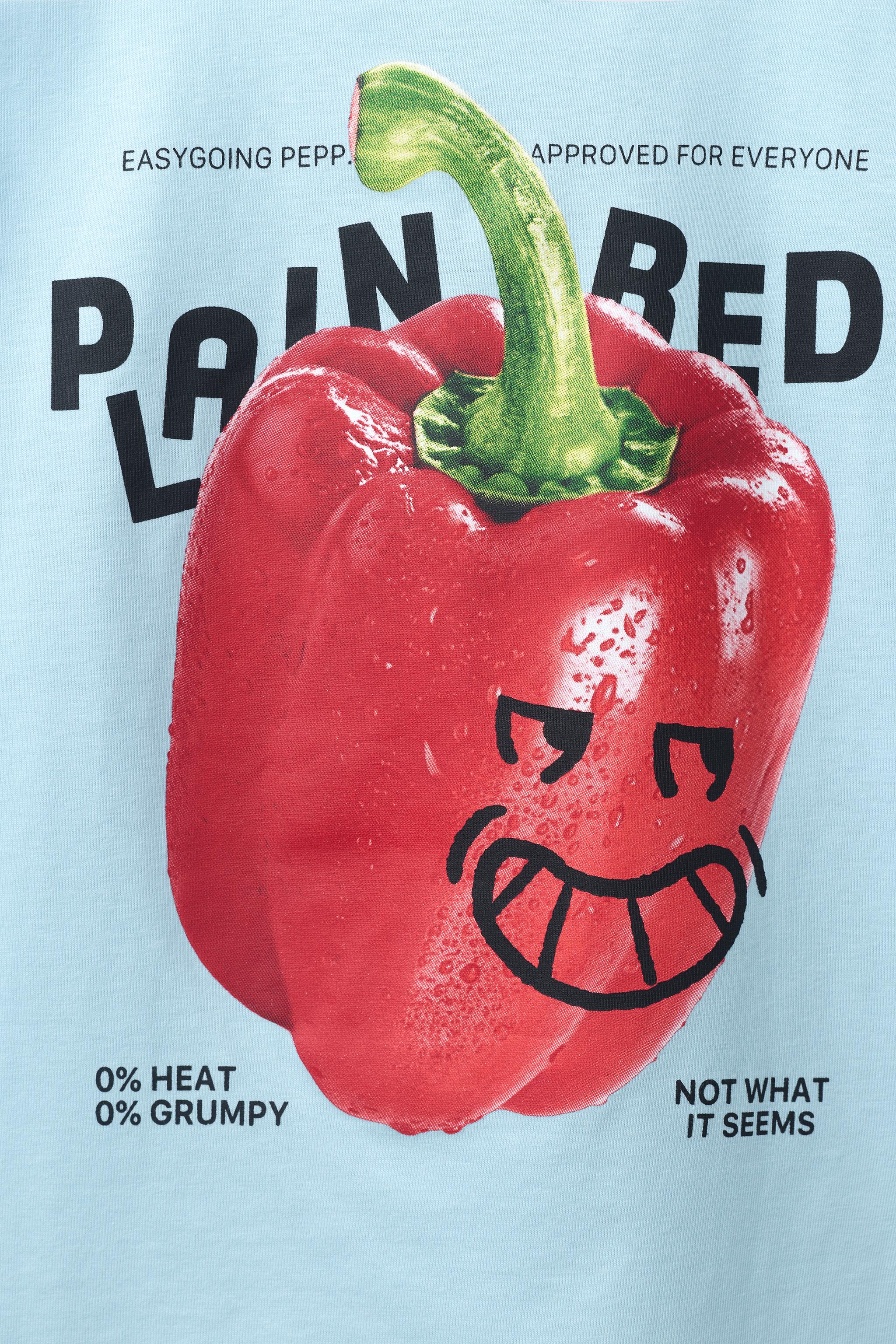 T-SHIRT IMPRIMÉ PIMENT