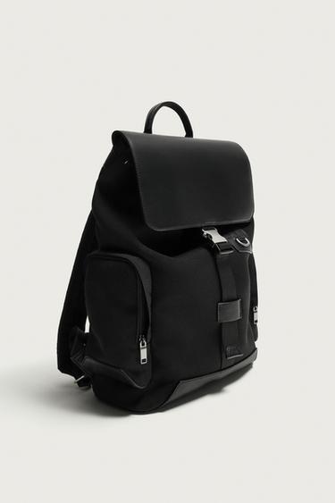 MOCHILA SOLAPA - Negro de Zara