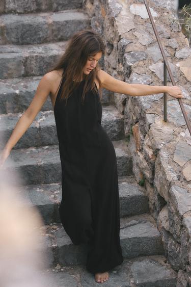 COMBINAISON LONGUE LYOCELL - Noir de Zara - Image 1