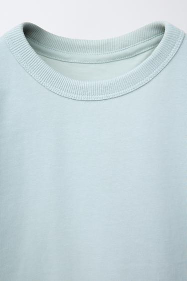 BASIC HEAVY WEIGHT T-SHIRT - Light blue by Zara - Image 2