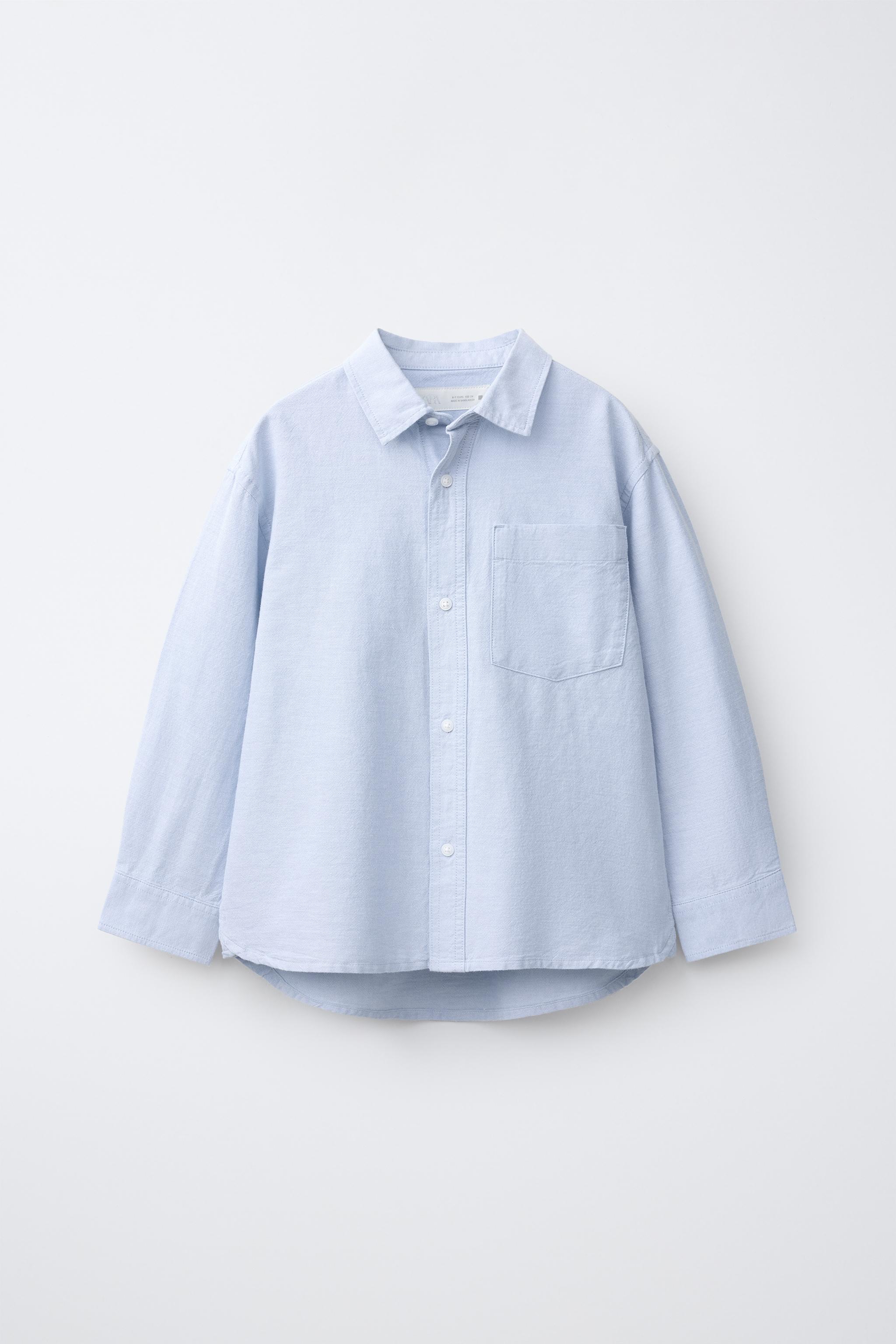 SOLID OXFORD SHIRT — Sky blue