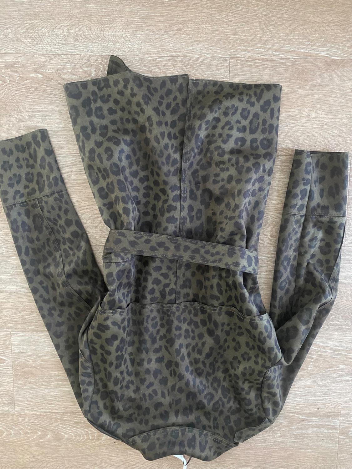 FAUX SUEDE ANIMAL PRINT CROPPED TRENCH - Image 4