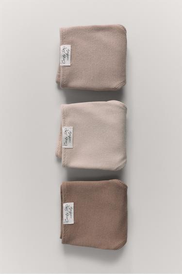 9-14 سنة/ حزمة ثلاثة سراويل داخلية بملصق - مِحْمر الخاص بـ Zara