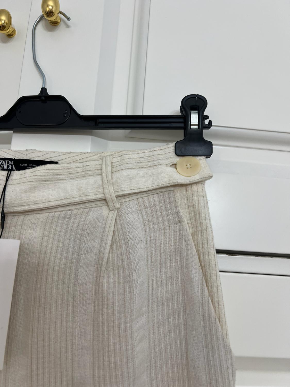 WIDE-LEG RUSTIC TROUSERS - Image 3