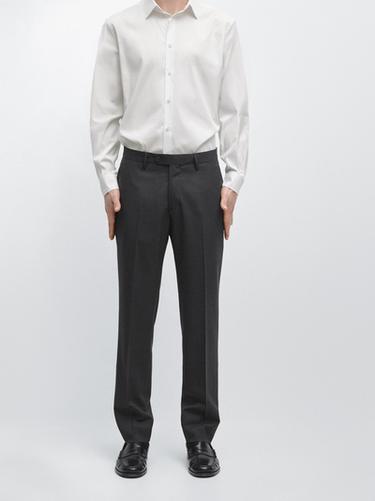 Zara Cold wool suit trousers - Anthracite Gray