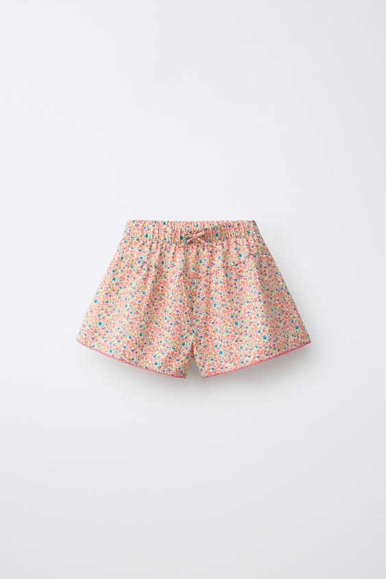 BLOMSTRET BERMUDASHORTS - Flerfarvet fra Zara - Billede 0
