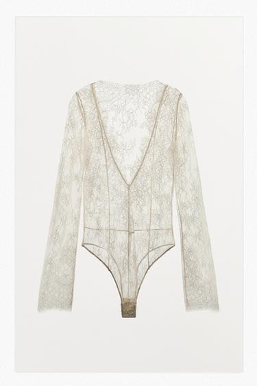 BODY EM RENDA - Cru da Zara