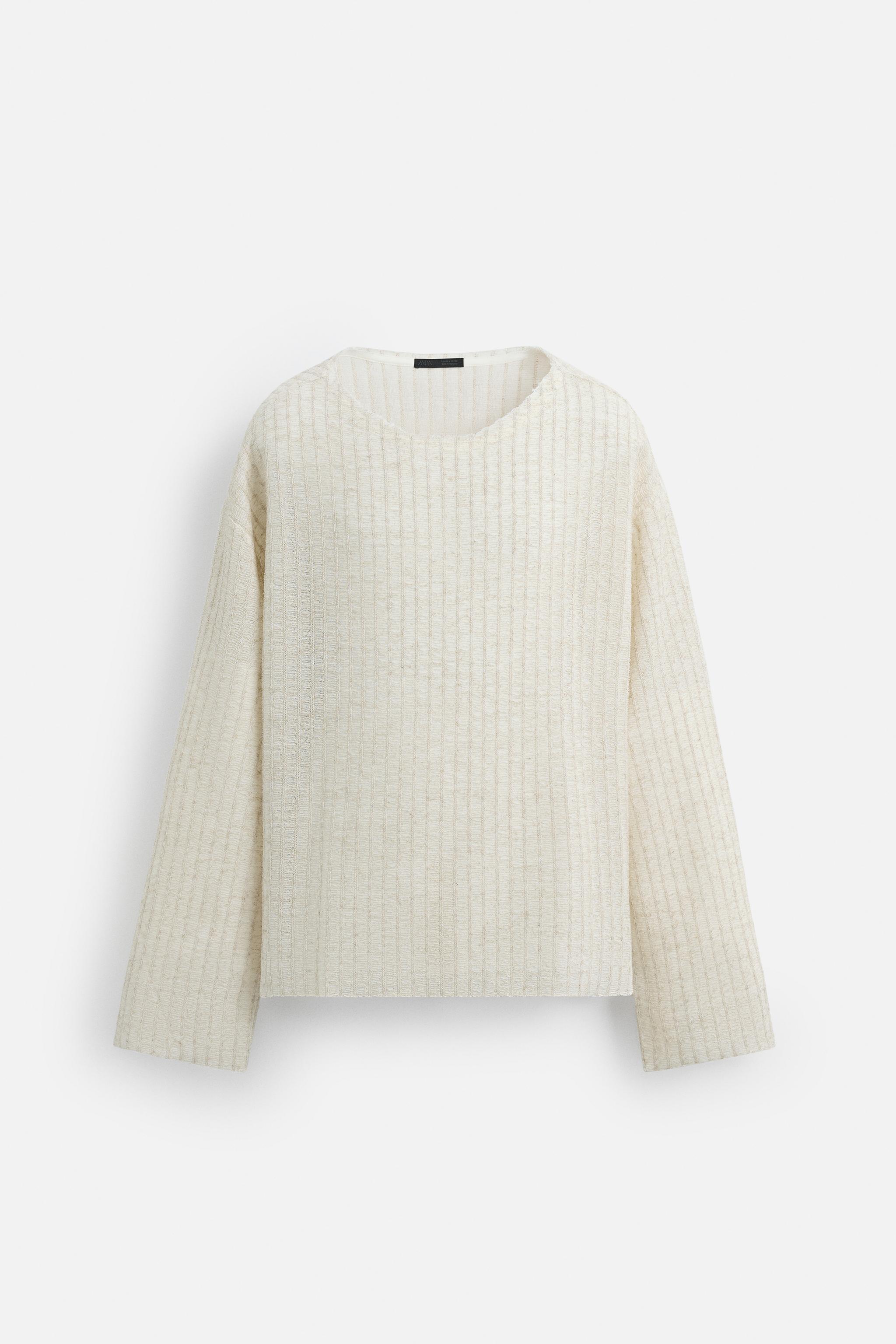 オープンニット トップス - エクリュ | ZARA Japan / 日本