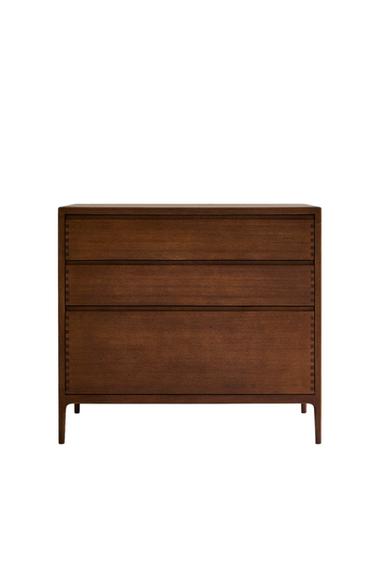 WOODEN CHEST OF DRAWERS WITH THREE DRAWERS – Barna a ZARA-tól