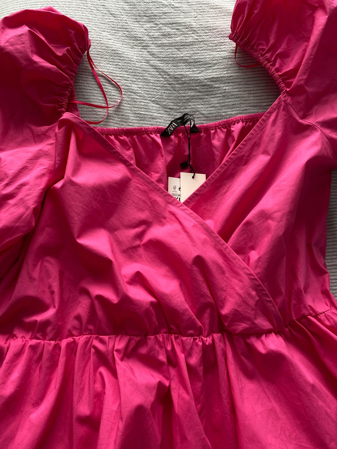 PUFF SLEEVE MIDI DRESS - Image 3