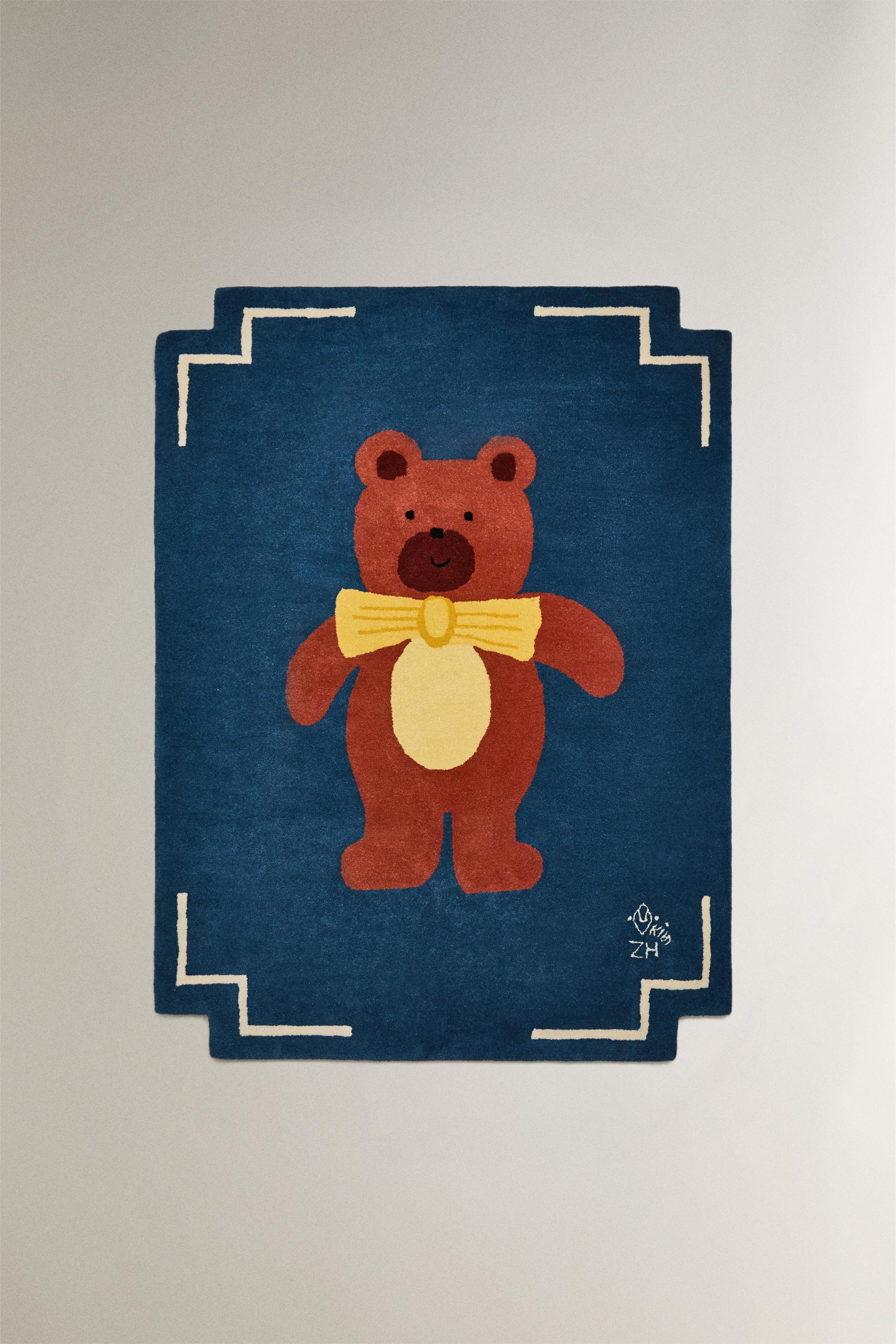 KIDS’ WOOL BEAR AREA RUG X THE ANIMALS OBSERVATORY