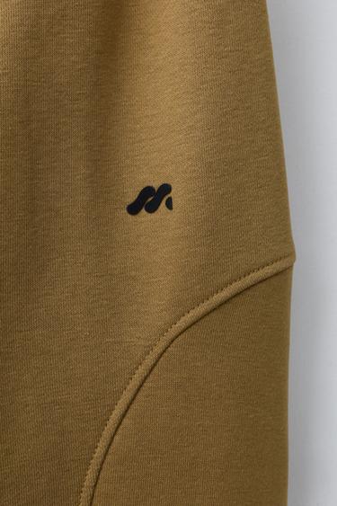 EMBOSSED LOGO JOGGERS - Khaki by Zara - Image 3