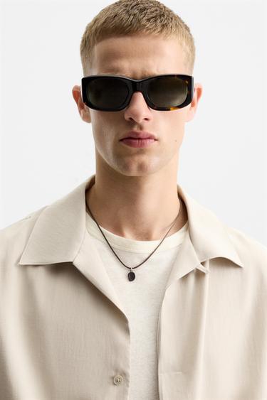 CHEMISE FLUIDE RELAXED FIT - Beige clair de Zara - Image 5