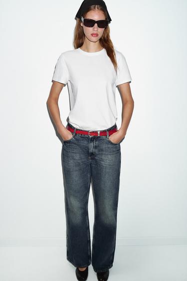 Zara JEANS Z1975 STRAIGHT SREDNJE VISOKOG STRUKA – Plava