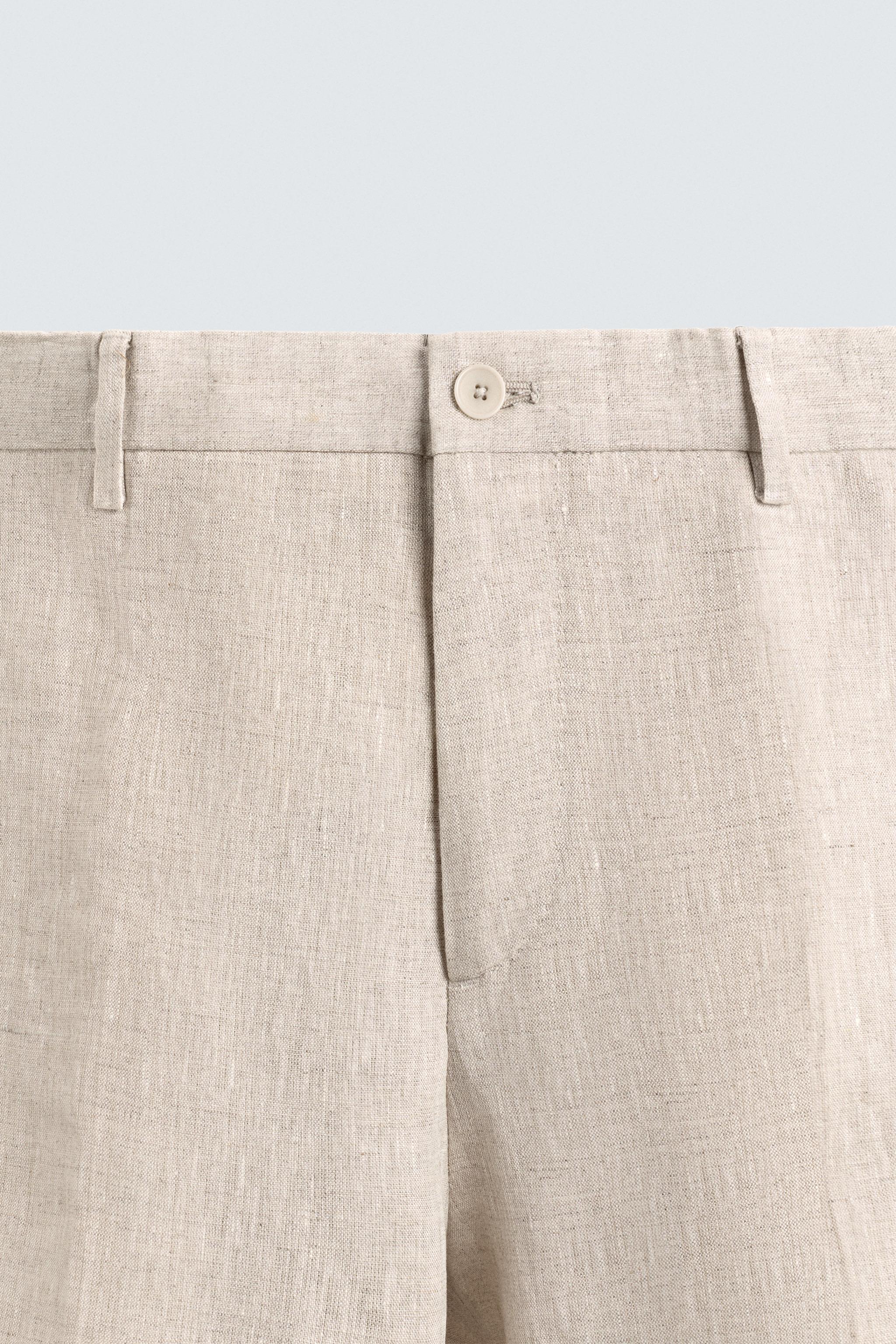 PANTALON DE COSTUME 100% LIN