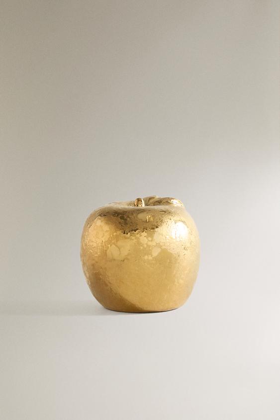 Zara MARISA BERENSON APPLE DECORATION - Golden - Image 0