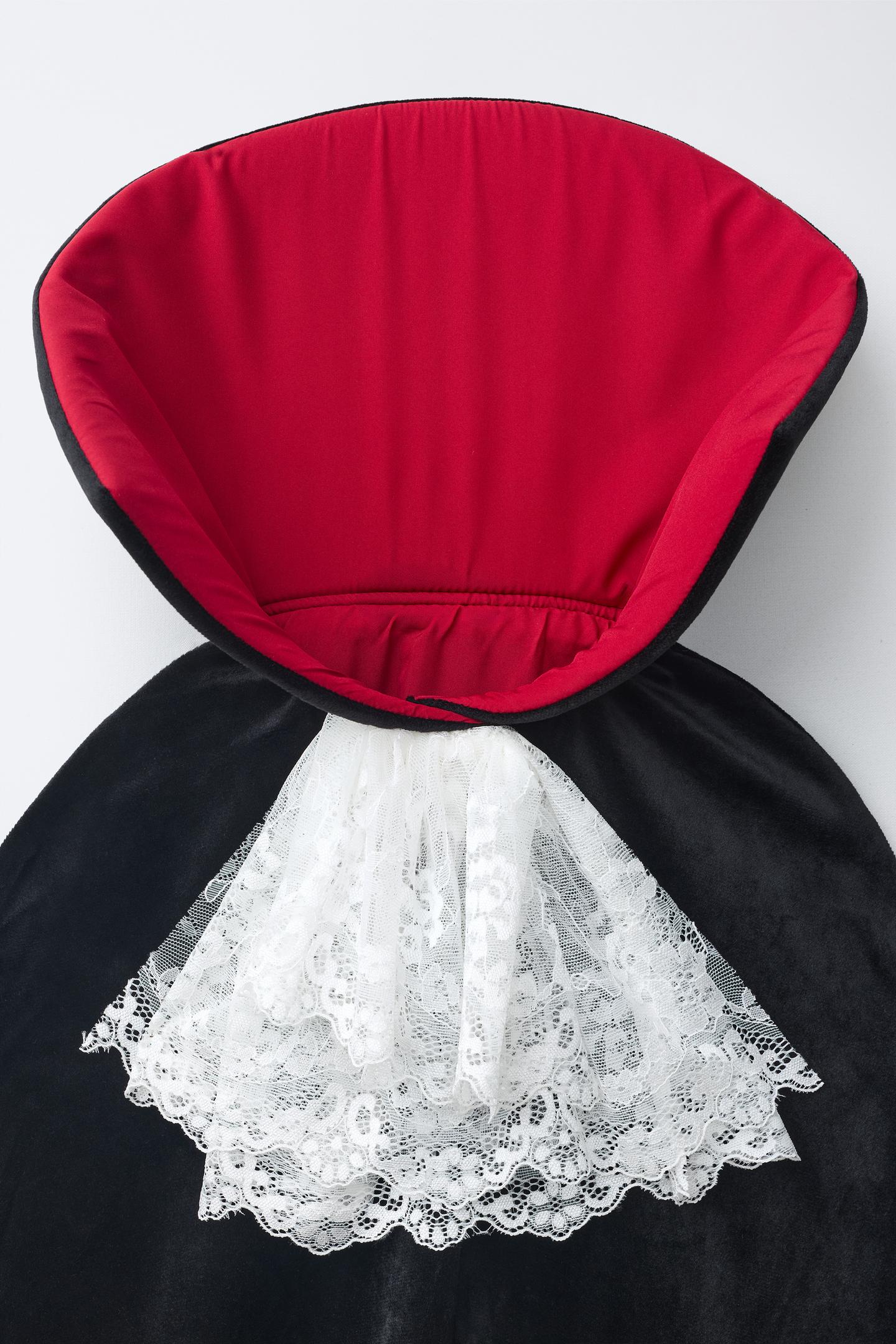 Детская накидка Zara Vampire Costume Cape, цвет: Чёрный — фото 4