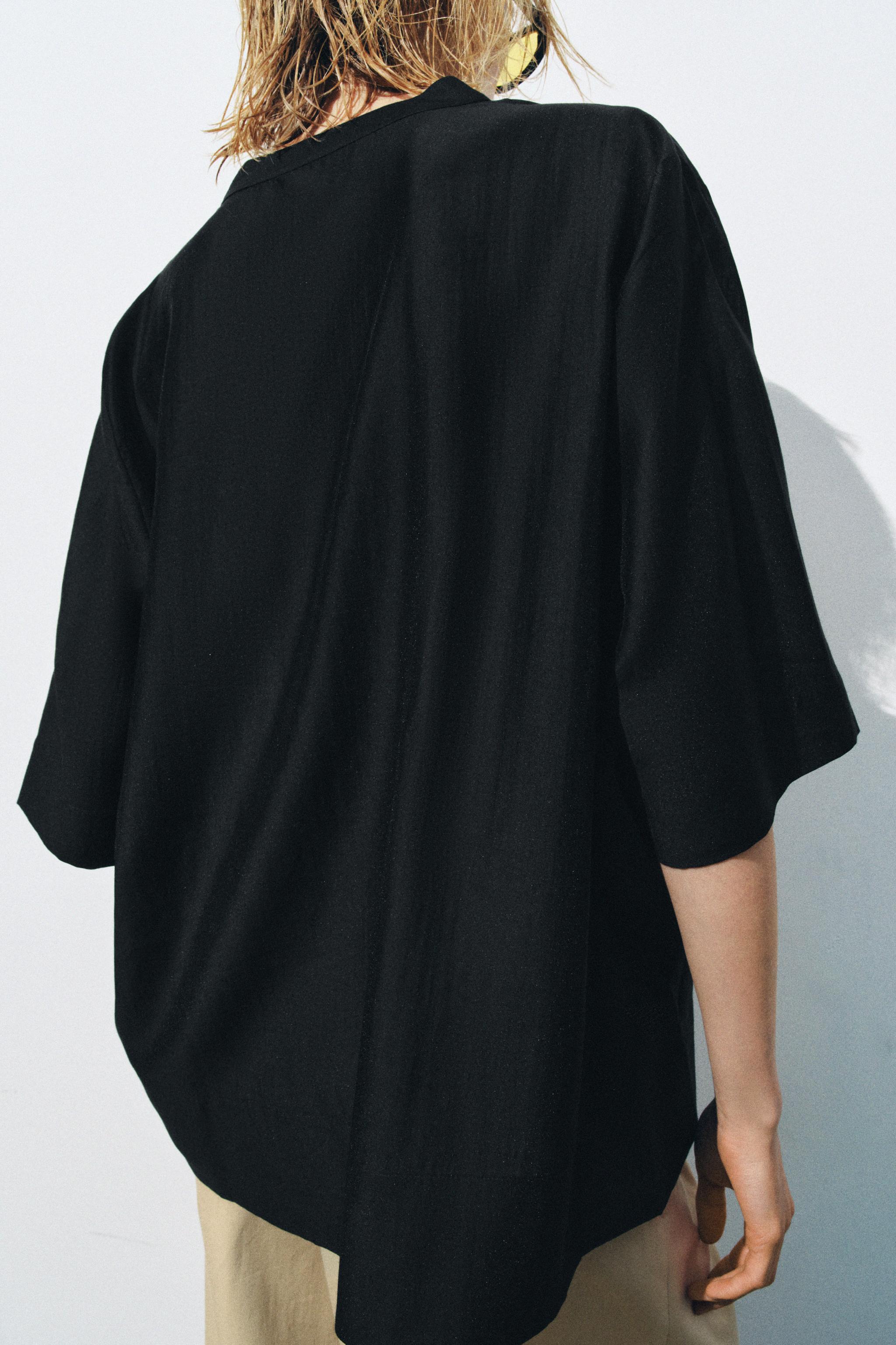 ZW COLLECTION FLOWY SHORT SLEEVE BLOUSE