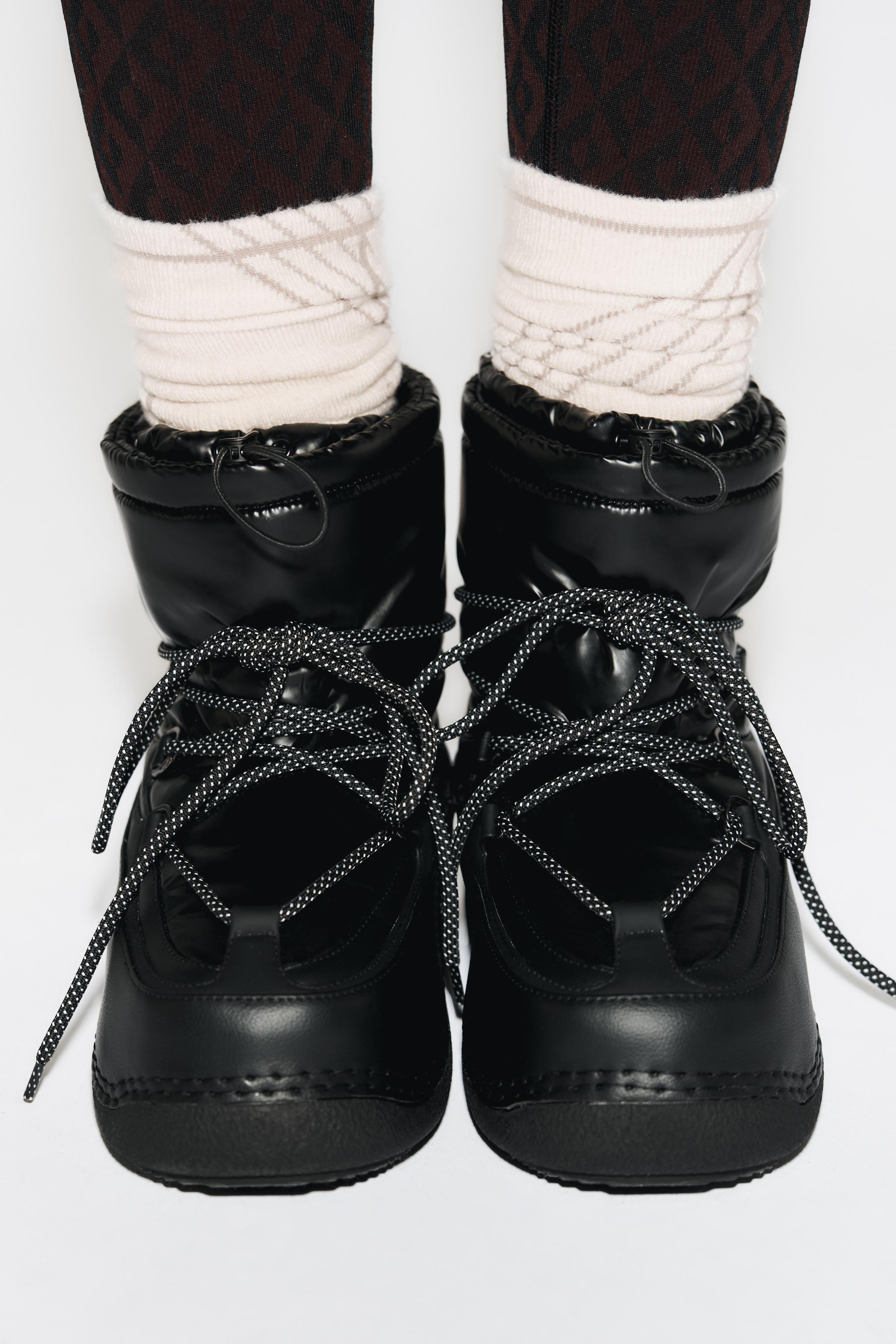 QUILTED ANKLE BOOTS SKI COLLECTION - Black | ZARA United States