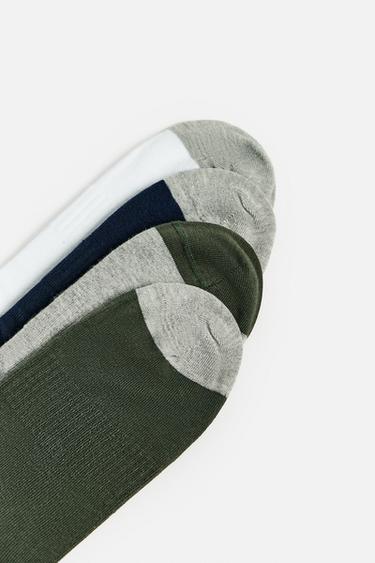 CONTRAST ANKLE SOCKS 4-PACK - various by Zara - Image 1