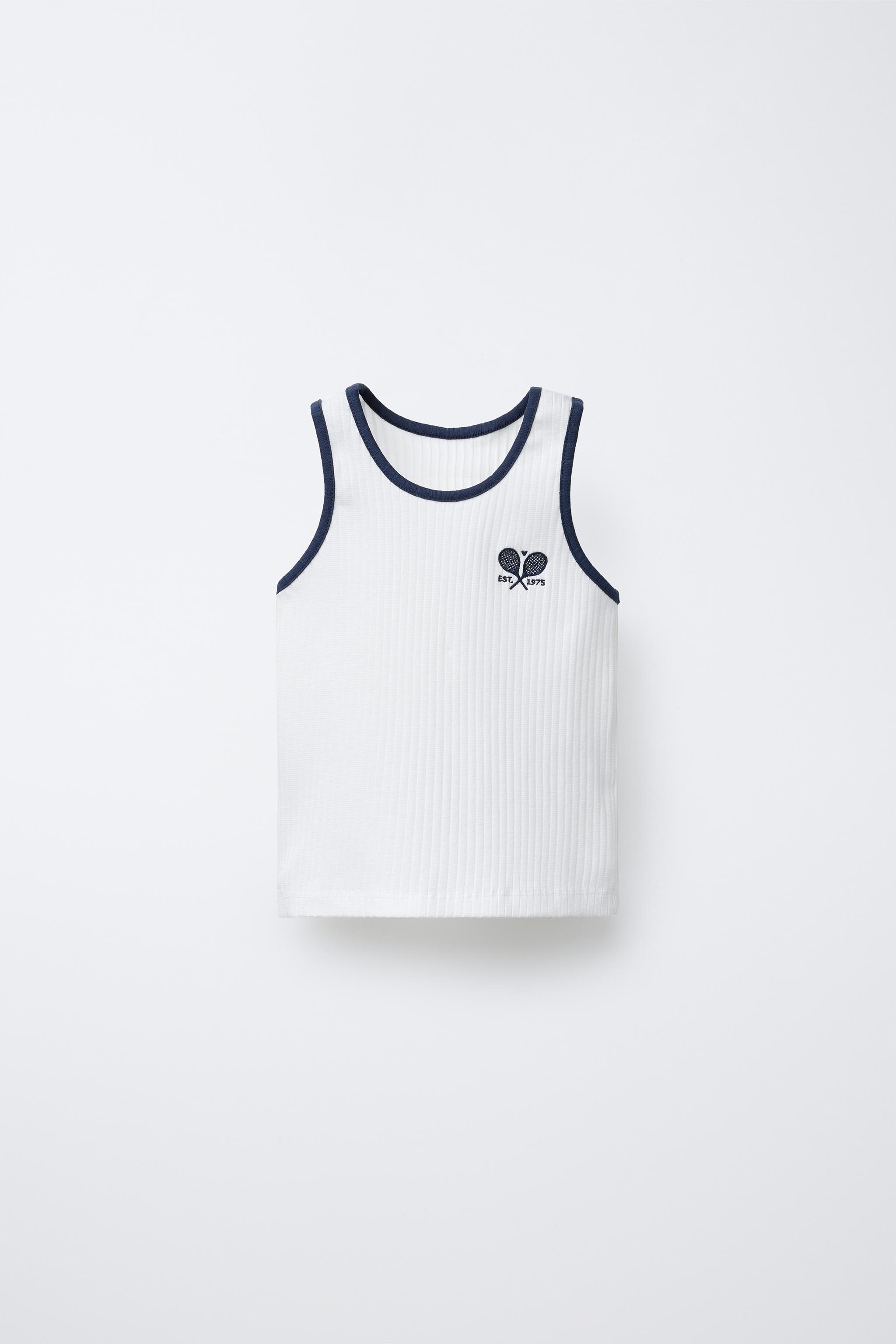 Tシャツ・カットソー RONRON RIBBON PATTERN SLEEVELESS WHITE RR24BSL3268WH Ronron Double Ribbon Basic Fit T Shirt White Pink | ของแท้