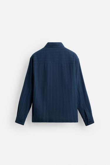 STRIPED POLO SHIRT - Blue by Zara - Image 8