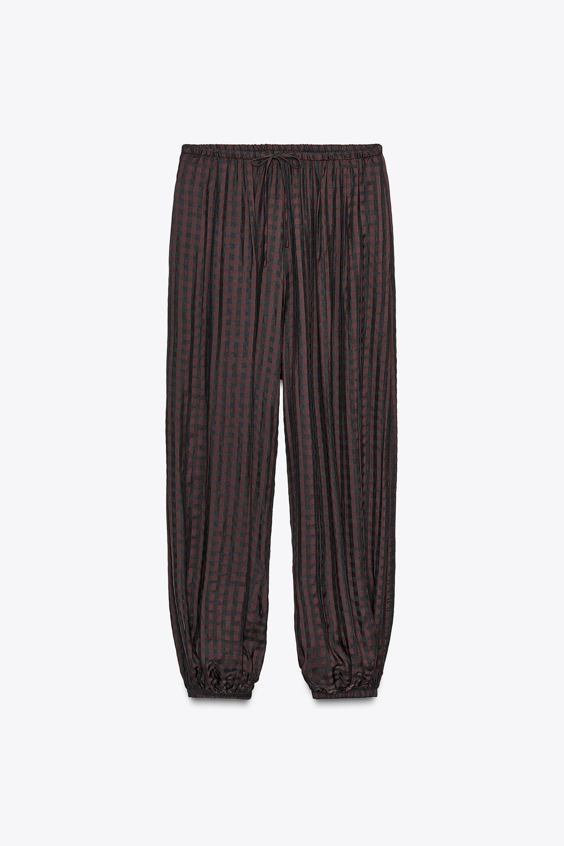 ZW COLLECTION GINGHAM BLOOMER PANTS