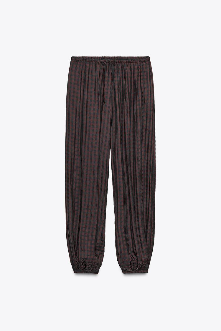 ZW COLLECTION GINGHAM BLOOMER PANTS