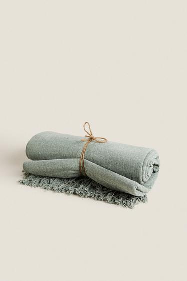 PLAID CHENILLE - Vert bleu de Zara - Image 5