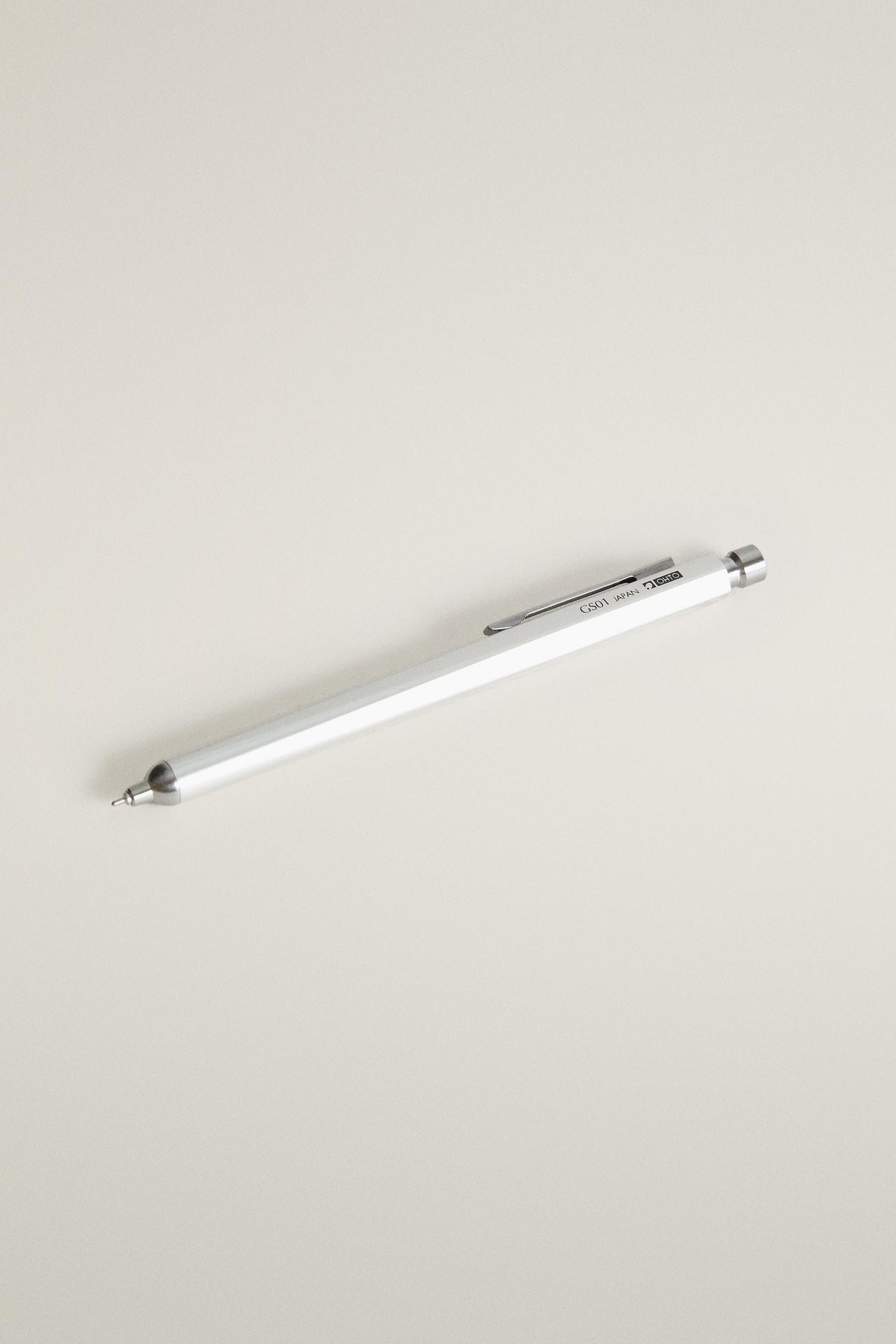 OHTO ALUMINUM AND BRASS PEN — Silver
