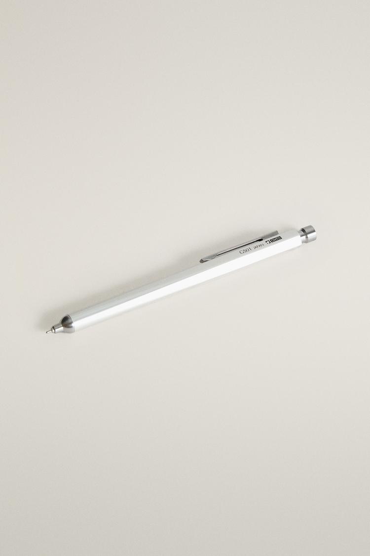 OHTO ALUMINUM AND BRASS PEN — Silver