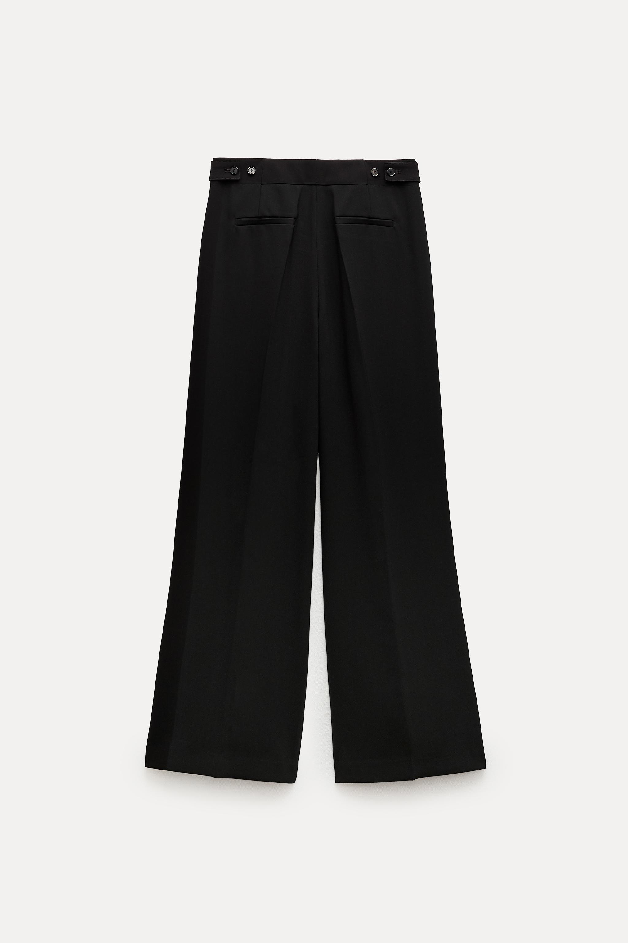 MENSWEAR STYLE PLEATED PANTS ZW COLLECTION - Black | ZARA United 