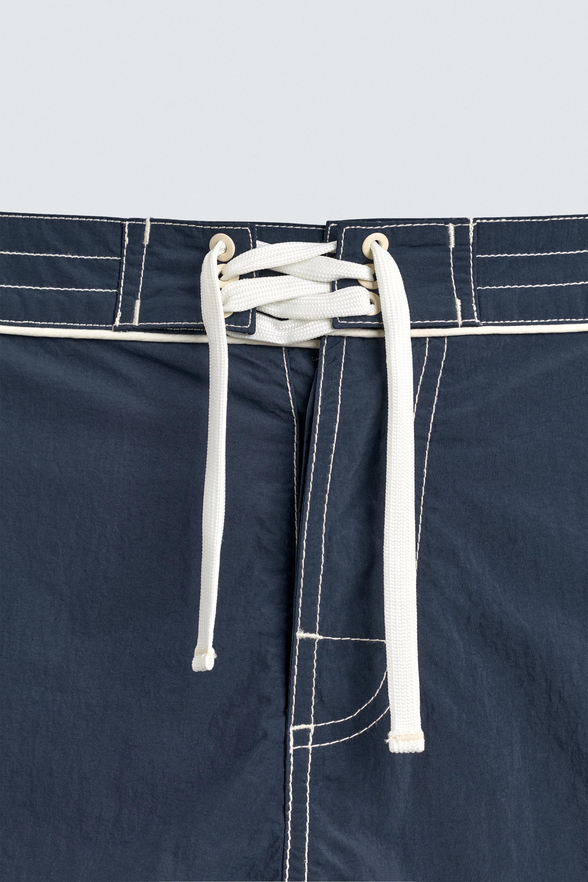 MAILLOT DE BAIN MI-LONG À LACET