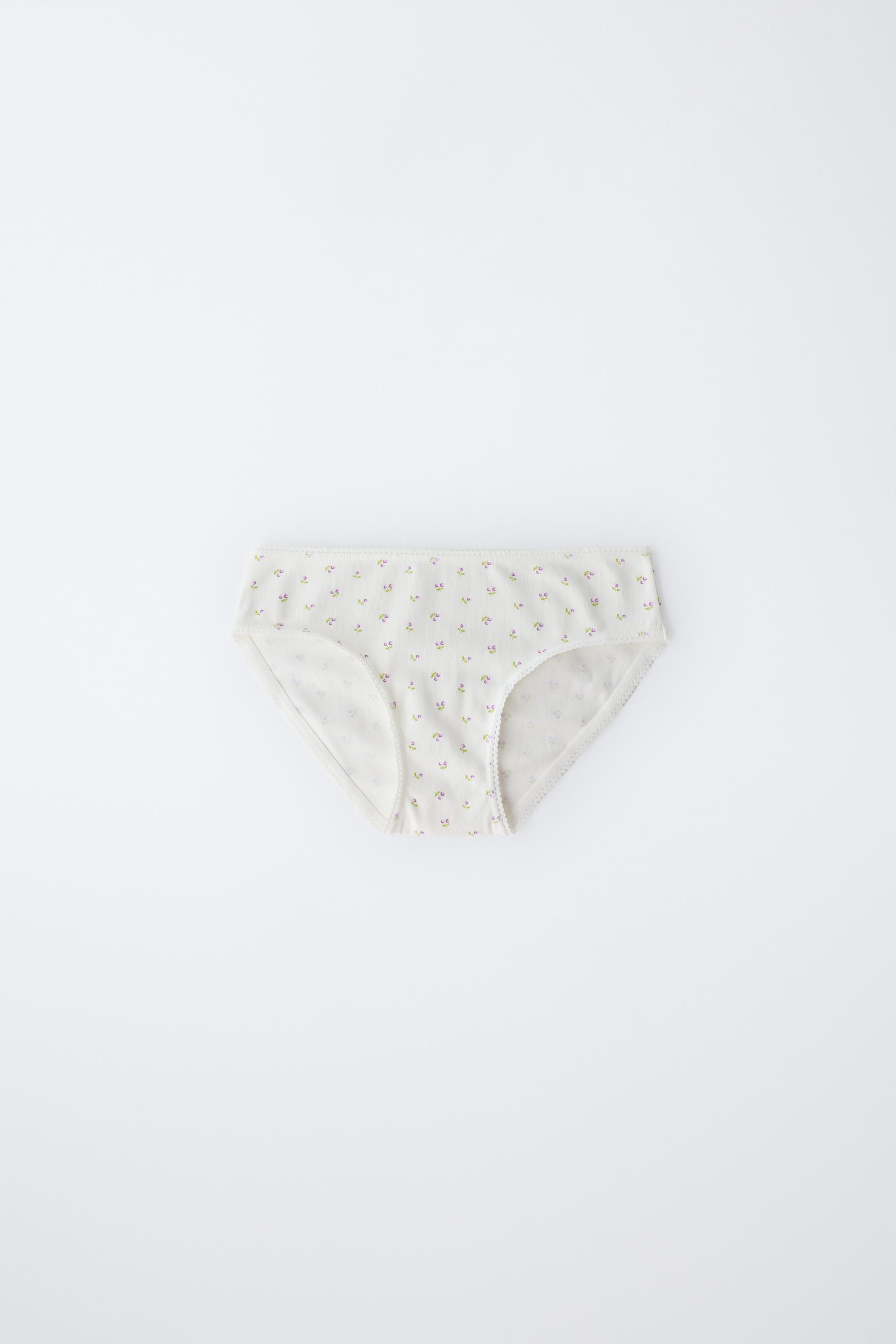 6-14 YEARS / 6-PACK POINTELLE AND FLORAL BRIEFS