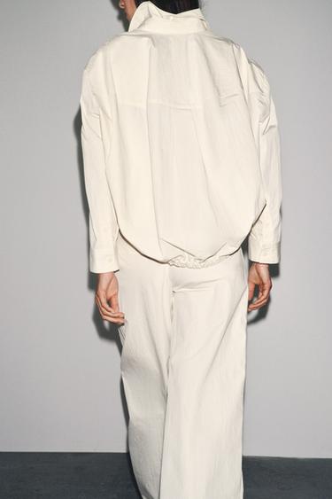 ZW COLLECTION POCKET SHIRT - Ecru by Zara - Image 2