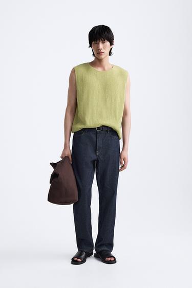 TEXTURED STRUCTURE T-SHIRT - Pistachio by Zara - Image 0