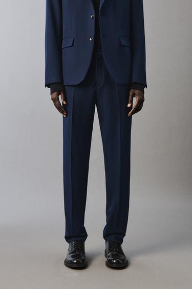 PANTALÓN TRAJE CONFORT - Azul tinta de Zara