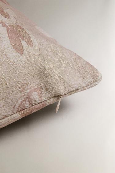 HOUSSE DE COUSSIN CHENILLE - Rose clair de Zara - Image 3
