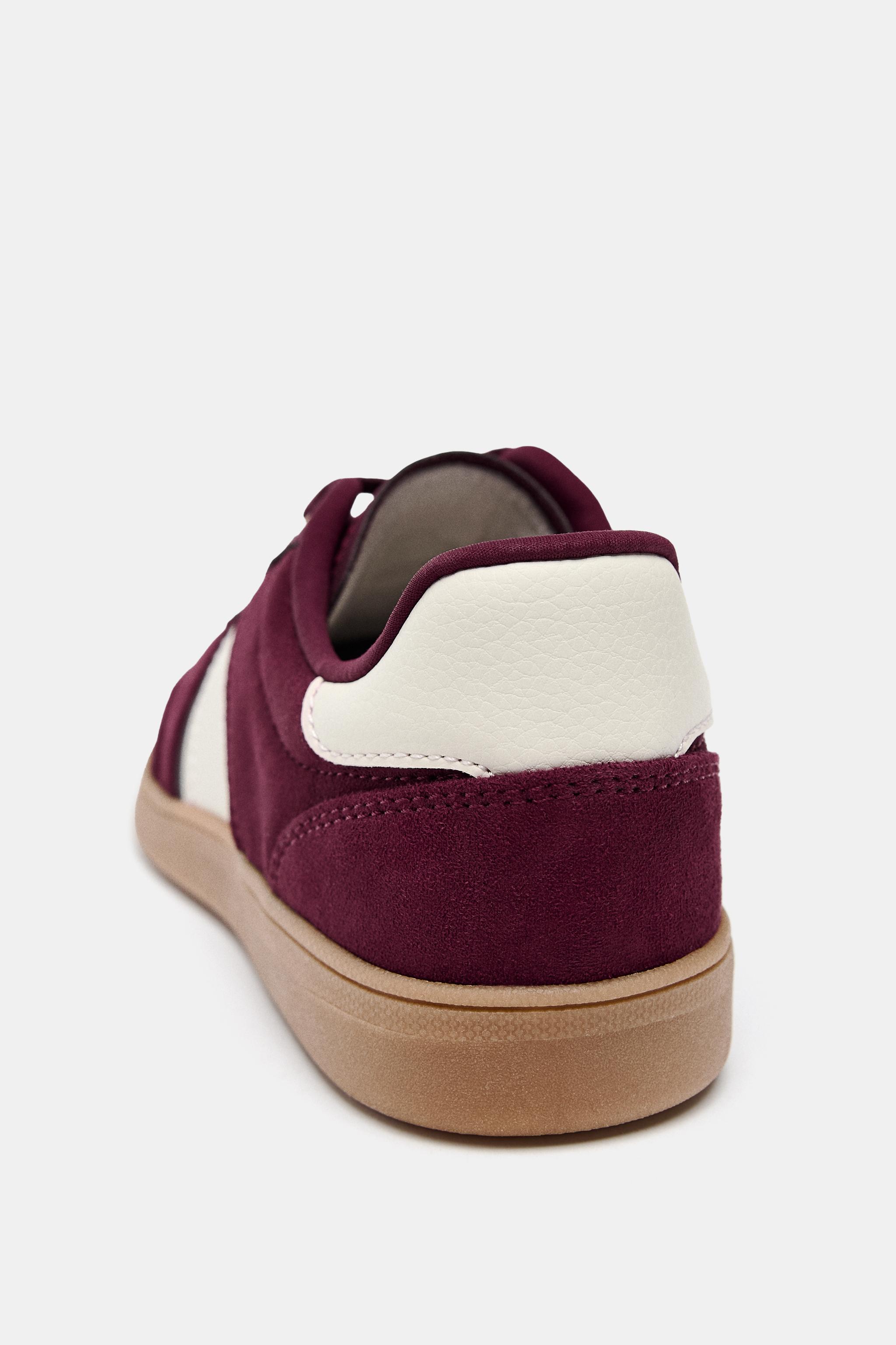 ATHLETIC SNEAKERS - Burgundy Red | ZARA United States